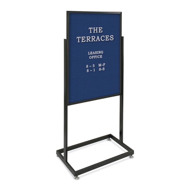 Sliding Door Indoor Enclosed Corkboard, 4